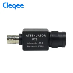 Cleqee P78 20:1 Signal Attenuator 10MHz Bandwidth Oscilloscope Accessories BNC Adapter Oscilloscopio HT201 Upgrade Version