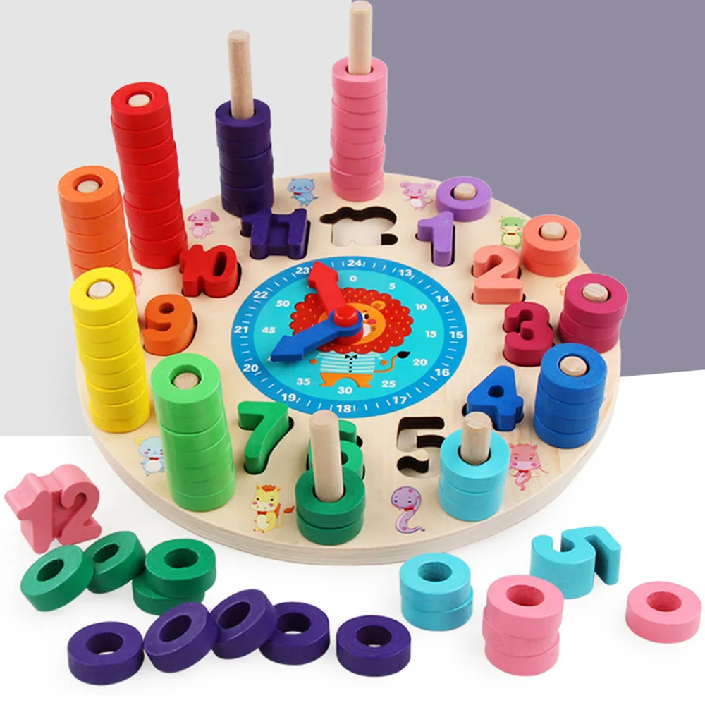 Vorschule Holz Montessori Spielzeug Zählen Geometrische Form Kognition Spiel Baby Frühe Bildung Lehrmittel Math Spielzeug Für Kinder