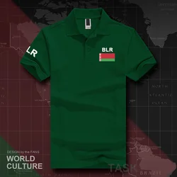 Republic of Belarus Belarusian polo shirts men short sleeve white brands printed for country 2017 cotton nation team flag BLR