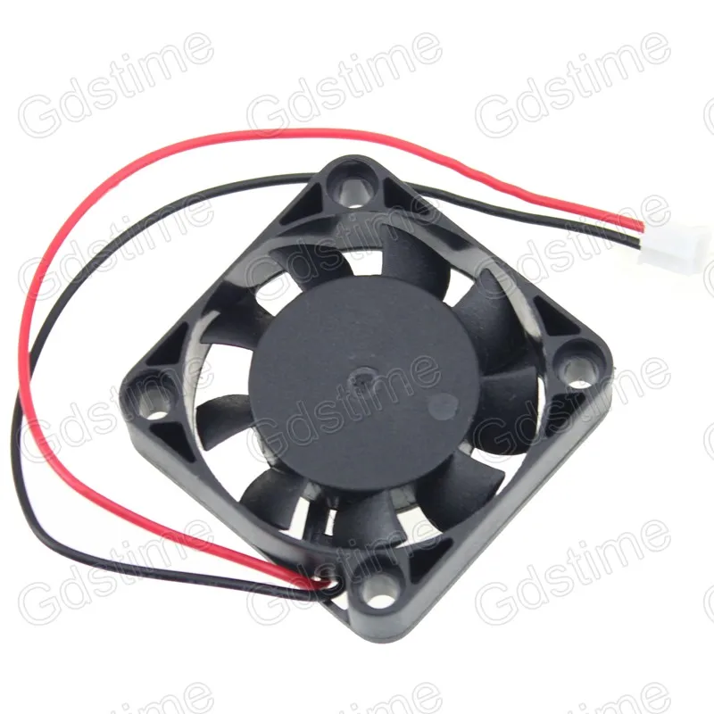 Gdstime 5 Pieces 40mm 40x40x10mm 5V 2Pin 9 Blades Small DC Cooling Cooler Fan