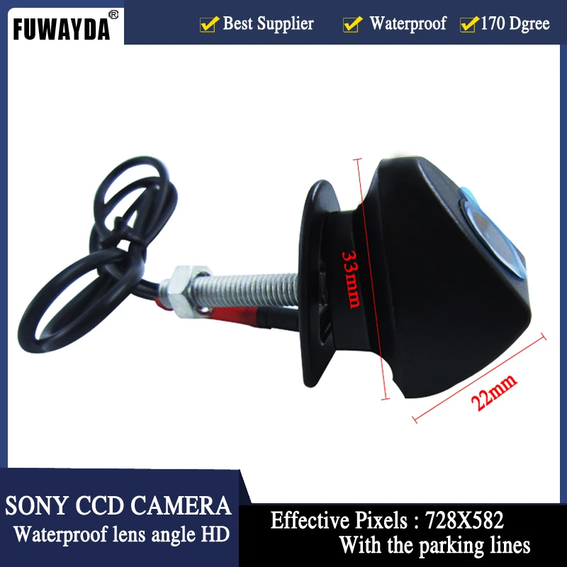 FUWAYDA wireless CCD Car Front View  Camera for Toyota series Toyota Prado Highlander Land Cruiser car logo with front monitor