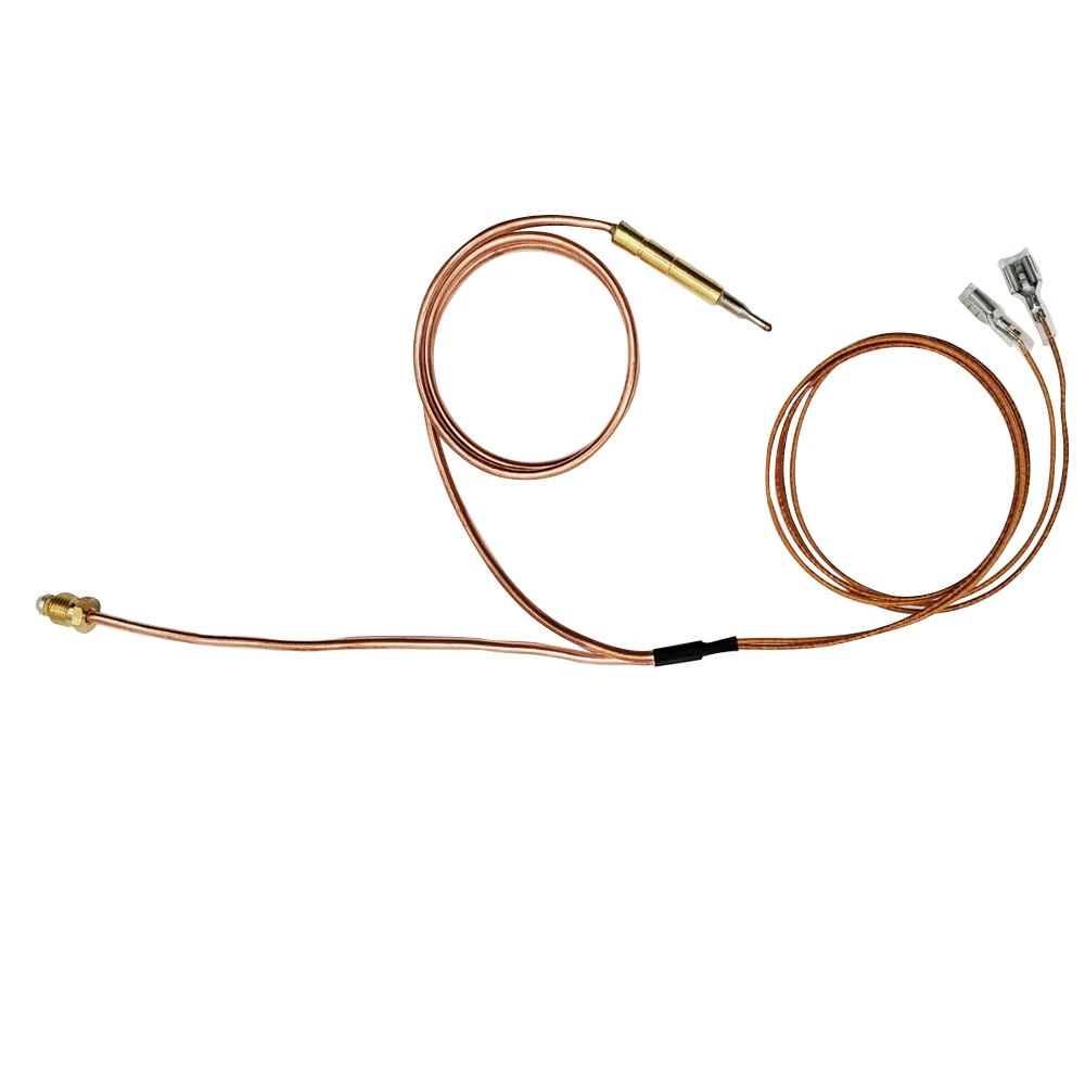 Gas fryer cooktop spilt temperature sensor thermocouple wire  with 6.3mm flat terminals SMT-RDO014