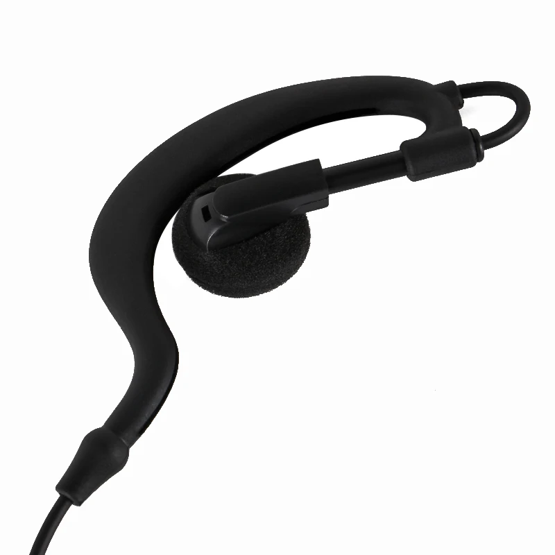 2pin G-shaped Ear hook headset Mic PTT Earphone For Motorola walkie talkie GP68 GP88 GP2000 GP300 HYT TC-500 TC-600 Radio