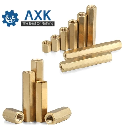 200Pcs/100Pcs 3mm Hex Brass Screw Female To Female M3*L(4/5/6/7/8/9/10-60mm) Hexagonal Brass PCB Standoffs Spacers Screw