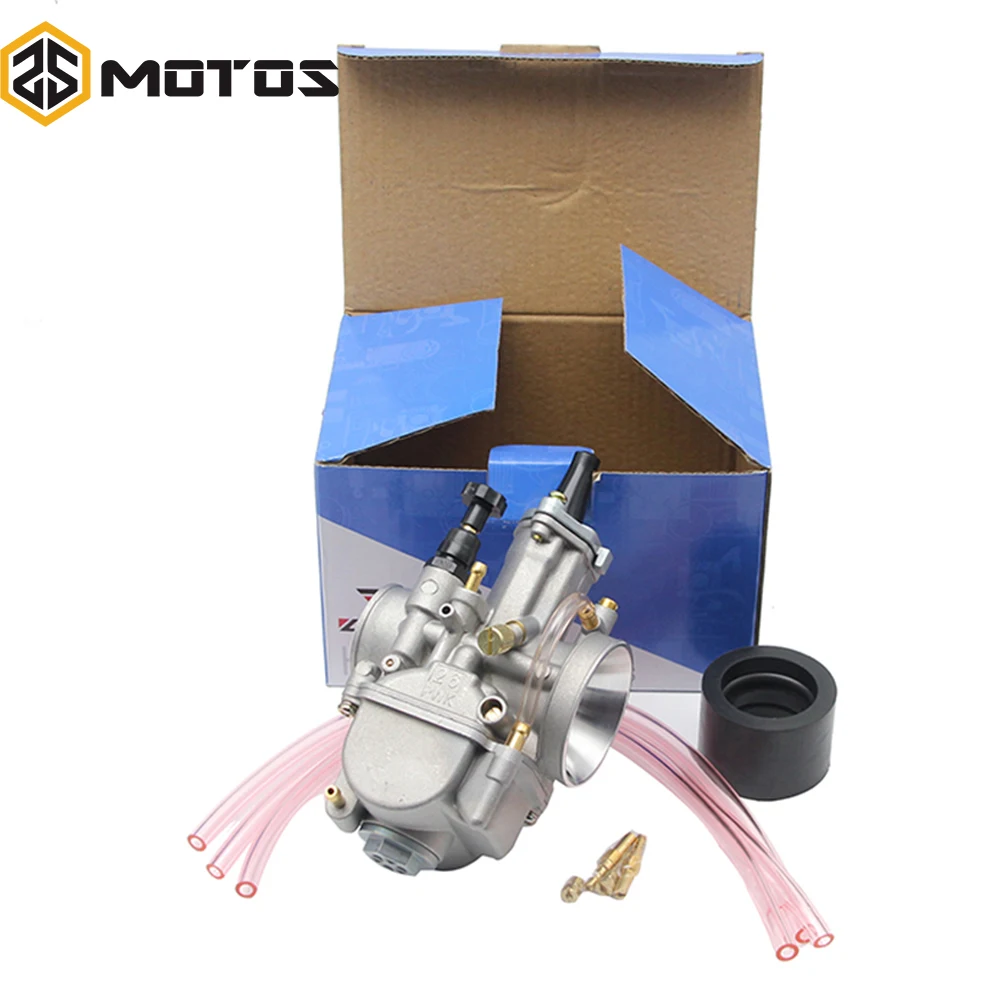 ZS MOTOS Motorcycle Kei Koso Pwk universal Carburetor 21 24 26 28 30 32 34mm with Power Jet for Fit 2/4 T 50cc to 250cc engines