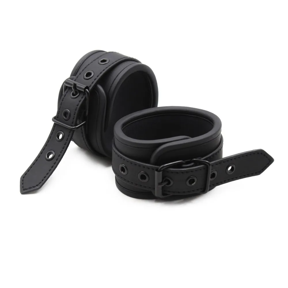 Thierry Adjustable Erotic PU Leather Handcuffs Wrist Ankle Cuffs Bondage Restraints Adult Games BDSM Sex Toys Exotic Accessories