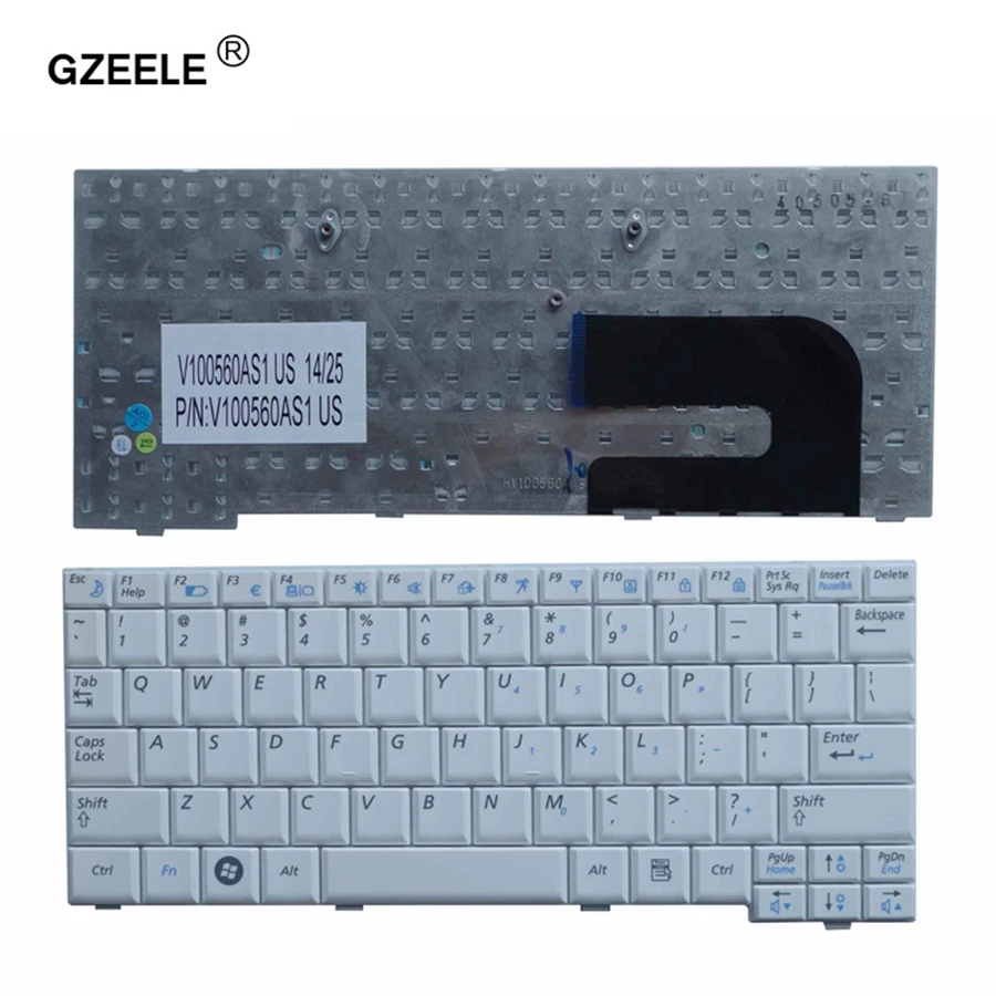 

GZEELE New US laptop Keyboard for SAMSUNG NP-NC10 NC10 ND10 N108 NC310 N110 NP10 N140 NP10 N130 N128 white new Hot selling