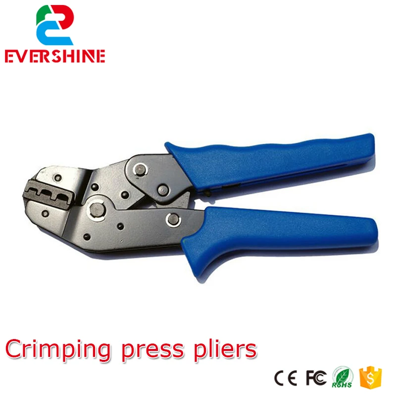 Ratchet Crimping Press Pliers Crimper Electrician Clamps Repair Tools for LED Display Power Cables