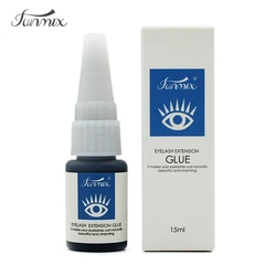 15ml Funmix Korea Imported Black Eyelash Glue No Fume No Irritation Odorless Lashes Extension Adhesive Fast Dry Eye Lash Glue