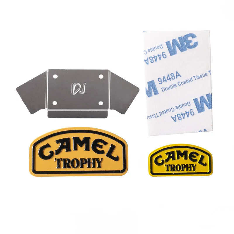 Camel cup Camel Trophy metal labeling for 1/10 Traxxas TRX4 D90 D110