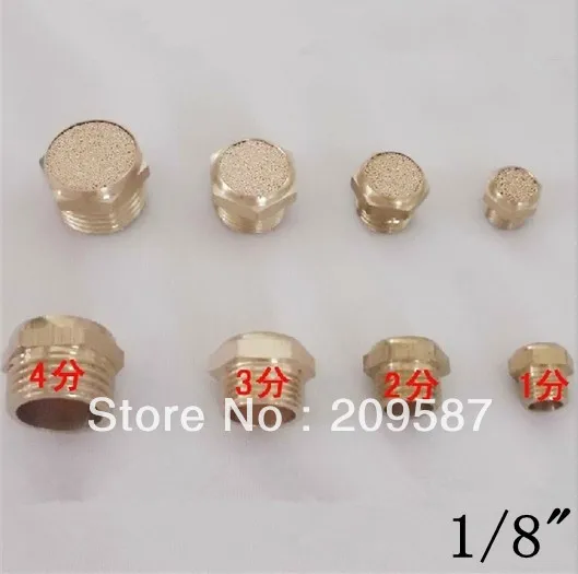 Silenciadores de ventilación neumática, 25 piezas, Mufler 1/8 "BSPT