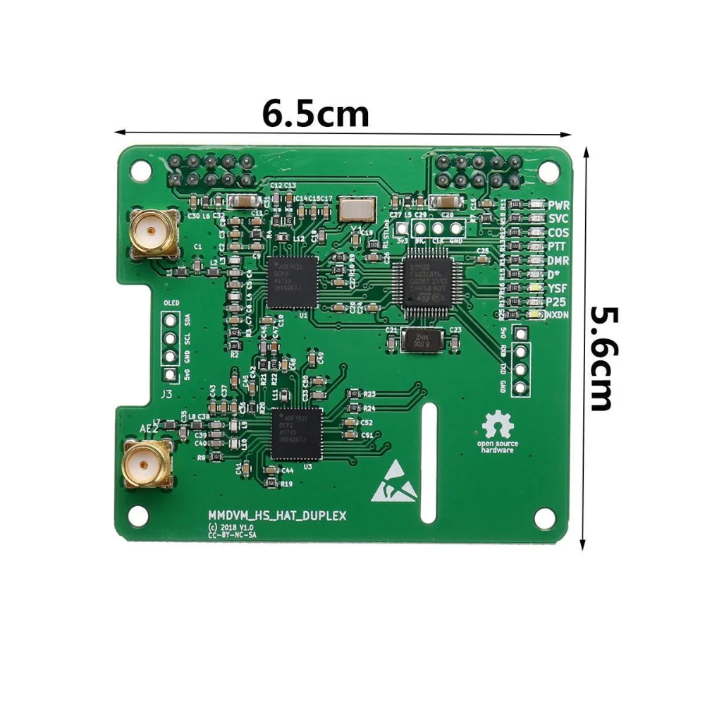 Imagem -06 - Mmdvm Frente e Verso Hotspot Apoio P25 Dmr Ysf Nxdn Dmr Slot Mais Slot para Raspberry pi Mais Oled Novo