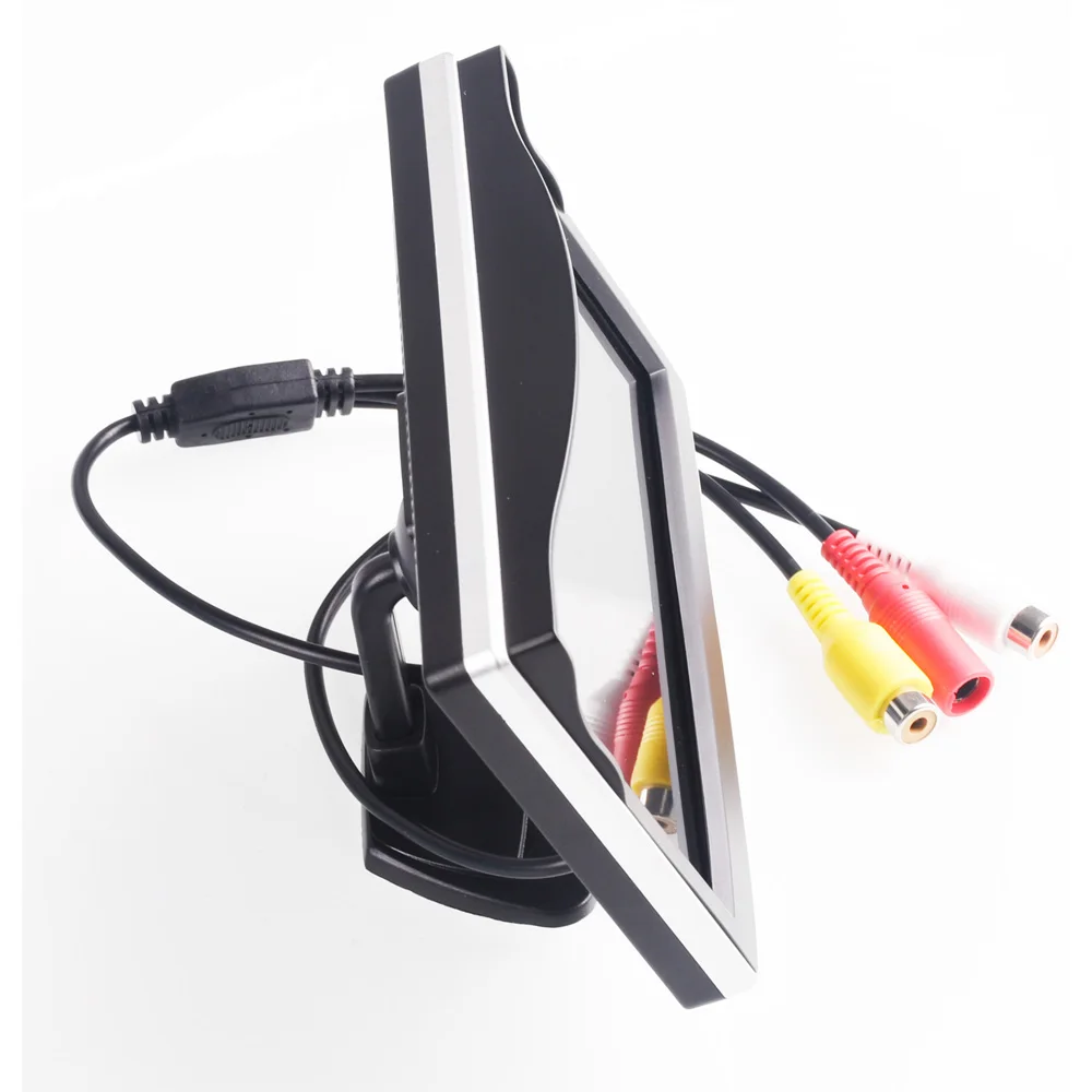 5.0\'\' Car LCD TFT Color Monitor Screen For Car Reverse Rearview Camera Support NTSC/PAL Video System LCD Monitor