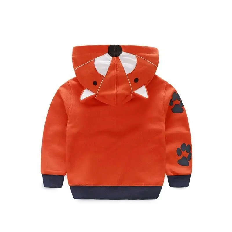 Spring Autumn Baby Boys Jacket Korean Cartoon Cute Print Long Sleeve Toddler Coat Kids Clothes Children Boutique Clothing BC1149