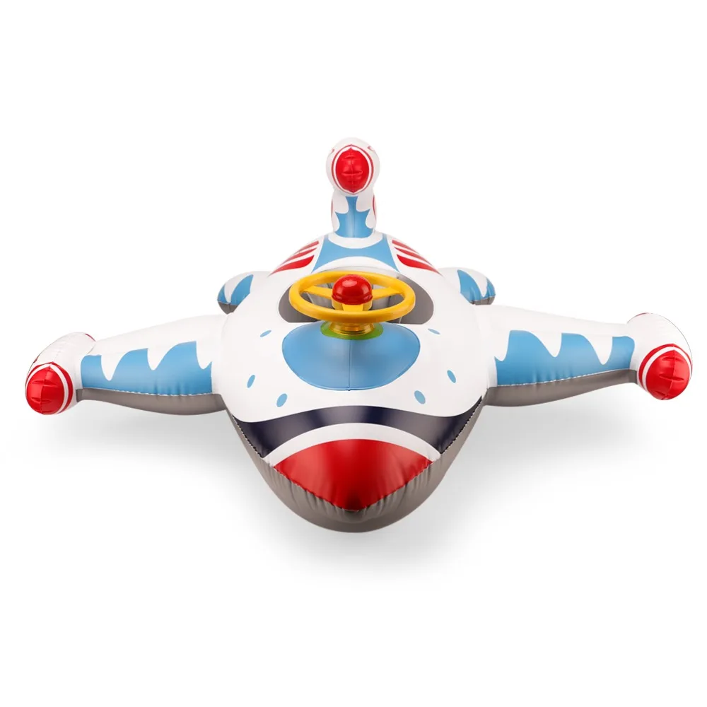 Baby Swimming Ring Kids Inflatable PVC Swim Circle Cartoon Airplane Seat Boat Floating Pool Accessories For Toddler Toys