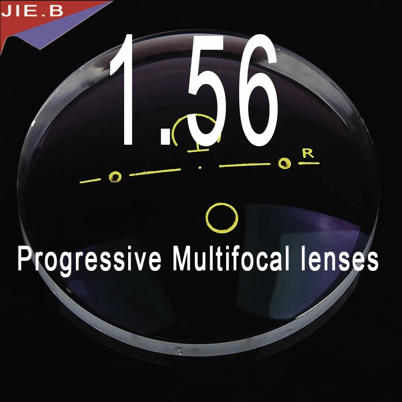 Lunettes Progressives Intérieures Multifcoal, Indice 1.56, Forme Libre, Lentilles Offensibles Voir de Loin Long et Voir de Près des Visions Confortables