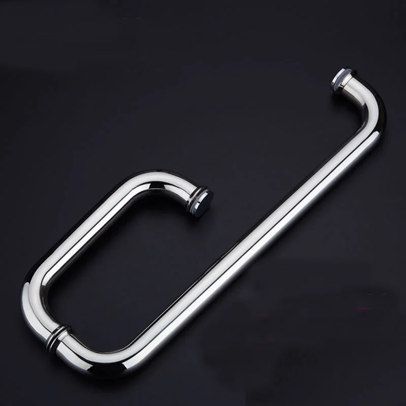 

Shower Room Door Handle Accessory 225X425 22mm Pipe 304 Stainless Steel Glass Door Thickened Hand Handle