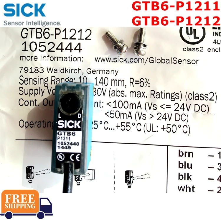 

SICK Switch GTB6-P1211 1052440 GTB6-P1212 Brand new original