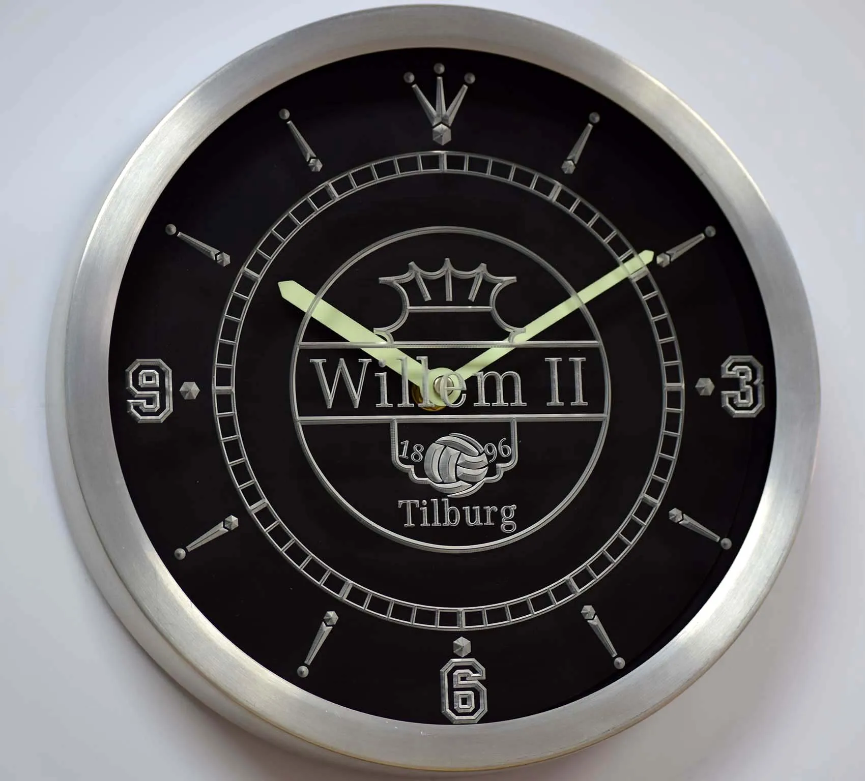 nc1021 Willem II Tilburg Eredivisie Football Neon Light Signs LED Wall Clock