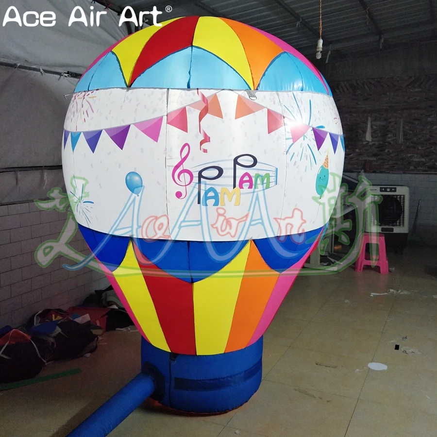 Customized Full Print Advertising Sign Inflatable Rooftop Air Balloon Roof Decoration with Free Printing Made by Ace Air Art