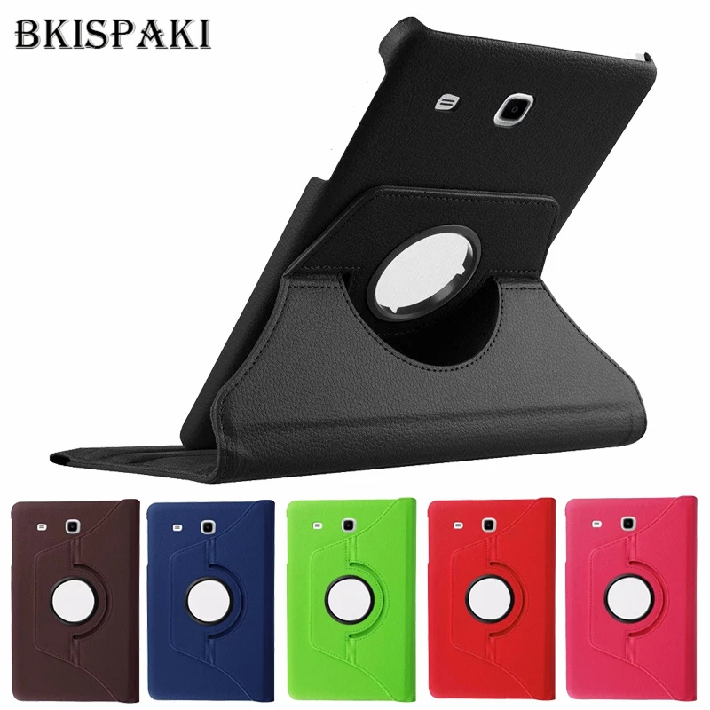 

360 Rotating Magnetic Smart Case Cover for Samsung Galaxy Tab E 9.6 SM-T560 T561 PU Leather Stand Smart T560 Tablet Cases Funda