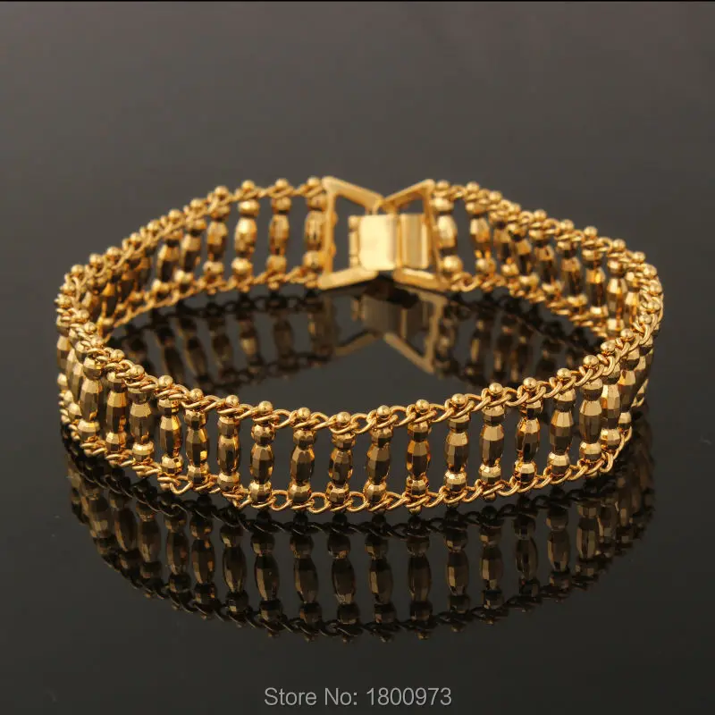 New Unique Width15mm Noble Men Gold Color Newest Hollow Bracelet Fashion Jewelry Free shipping