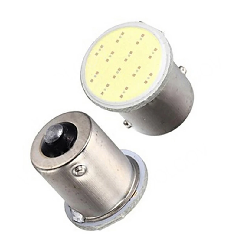 2017 2pcs Super White Cob p21w led 12SMD 1156 ba15s 12v Bulb RV Trailer Truck Car Styling Light Parking Auto led Car lamp