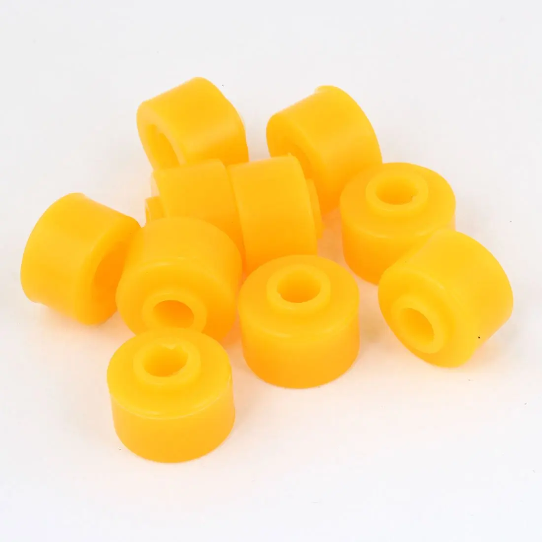 Uxcell Vehicle Car 10 Pcs Orange Rubber Shock Absorber Bushings 10mm x 28mm x 20mm