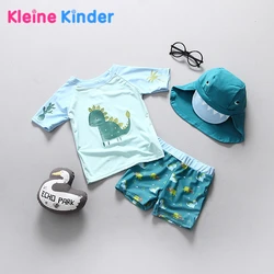 Baby Swimwear Dinosaur Print UPF50 Children's Swimsuit Separate Swimming Suit for Boy Bathing Clothes Toddler Boys Beachwear