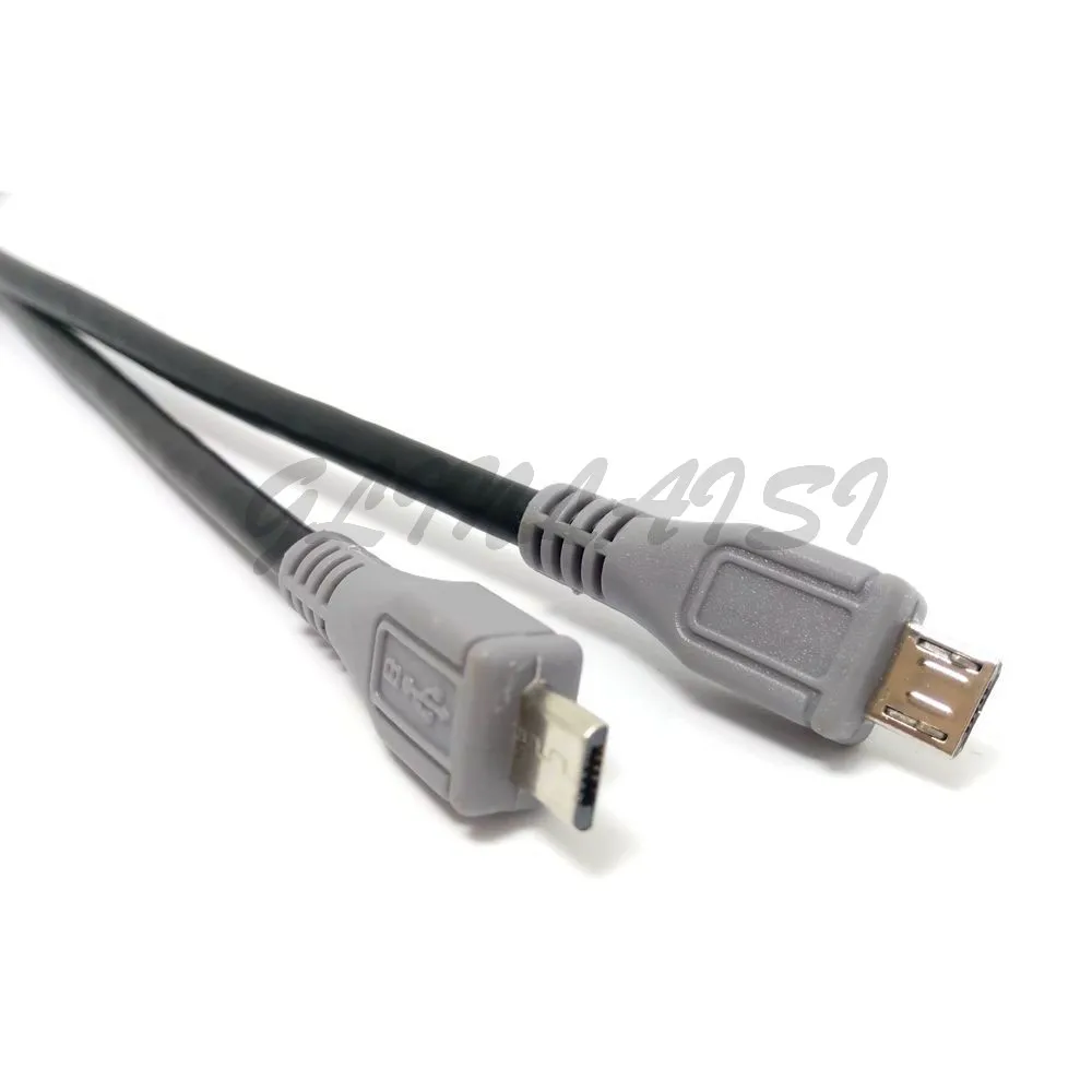 1 قطعة مايكرو USB نوع B الذكور إلى مايكرو B الذكور 5Pin محول وتغ محول الرصاص كابل بيانات 0.2 سنتيمتر/1m 3ft