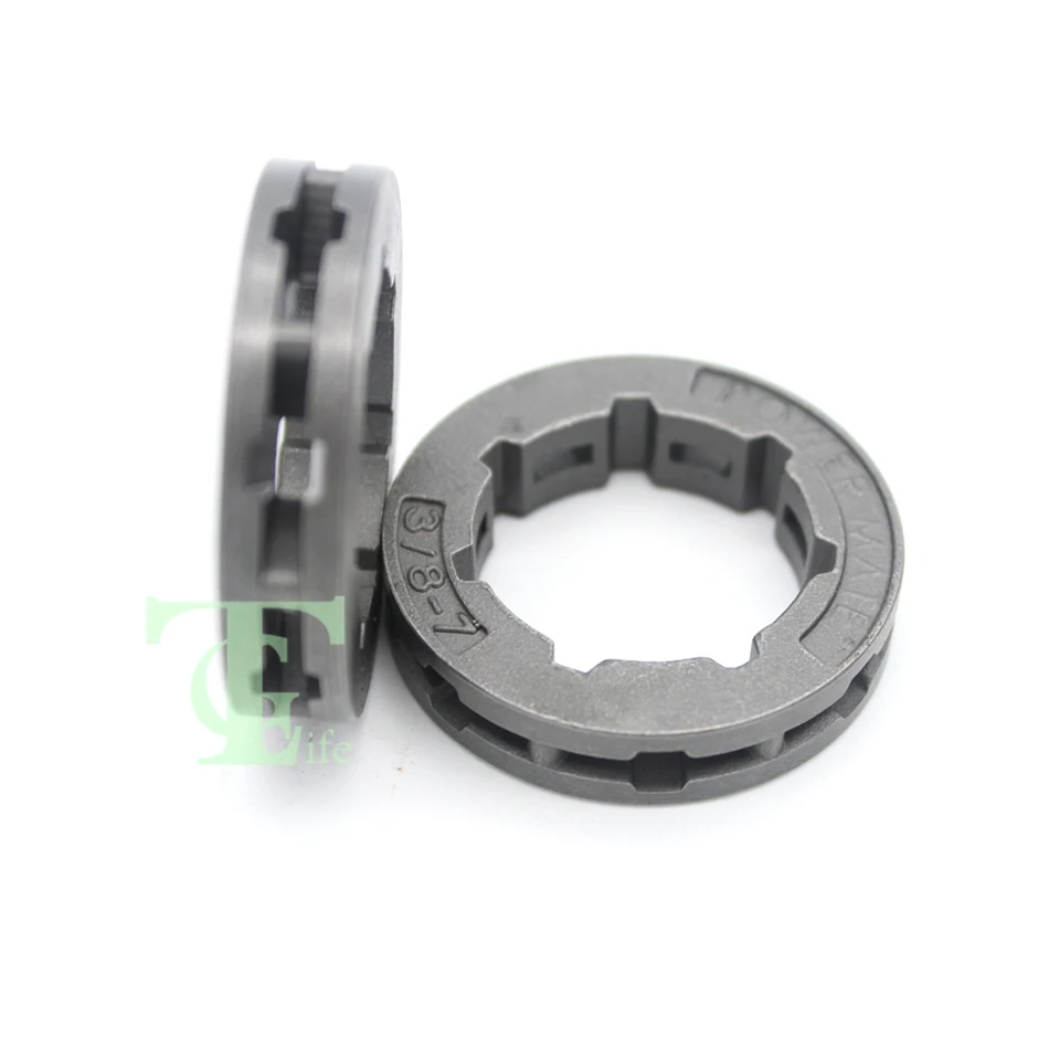 Husqvarnaチェーンソー用クラッチリムスプロケット,2ピース/ロット3/8 ",7t,61 66 266 268 272 362 365 371 372 385,交換68210