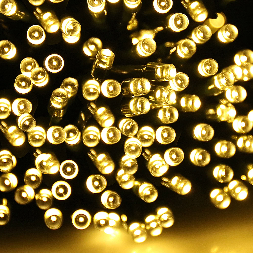 50M 500 LED Solar Powered Fairy Strip Light for Xmas Festival Lights String rechargeable batteries For Decorating Garden