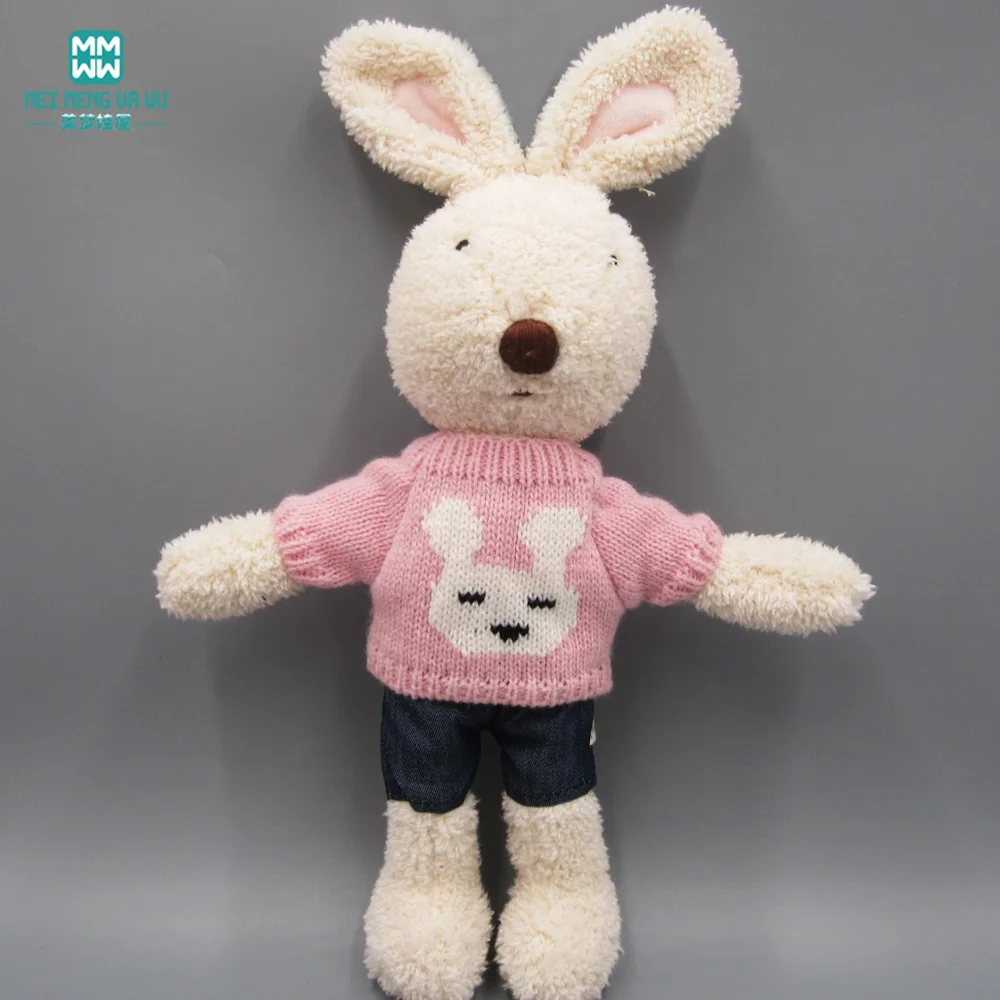 30cm Doll Clothes for 1/6 BJD Doll rabbit Cat Bear Plush Toys Soft Dress Skirt Sweater