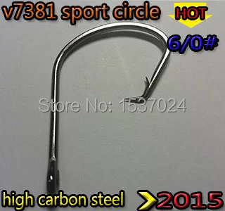 2019NEW Sport Circle HOOK 6/0# high-carbon steel quantity:100pcs/lot big hooks