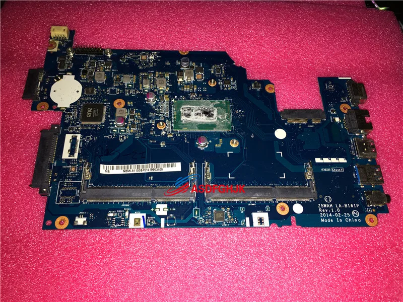 

Original nbml81100b for Acer Aspire E5-571 laptop Motherboard System Board with i3-5005u La-b161p 100% TESED OK