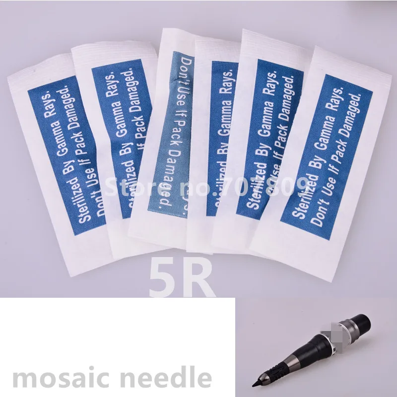 Free shipping 5R Permanent Makeup medical Needles for eyebrow/lips/mosaic permanent makeup Sterilized tattoo machine Cosmetic