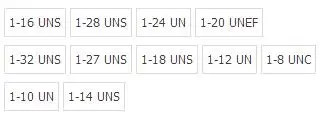 1pc Right Hand Die 1-8/10/12/14/16/18/20/24/27/28/32 UN UNS