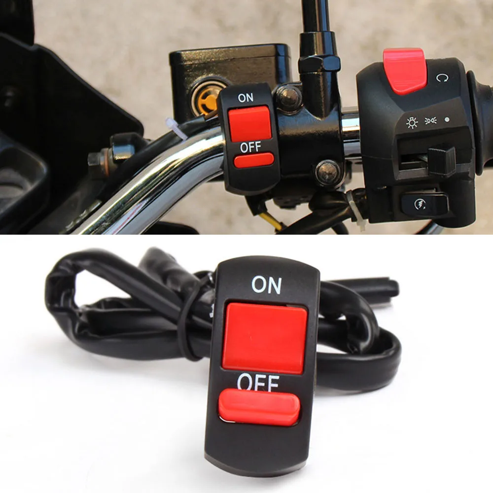 

Motorcycle Handlebar Mount On-Off Button Switch Double Flash Dangerous Lamp Controller Headlamp Switch