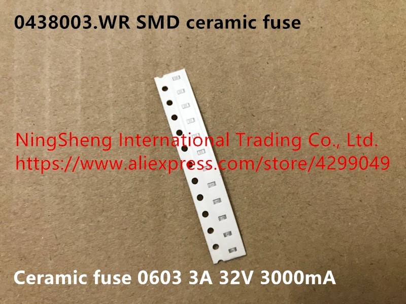 Original neu 100% 0438003 .WR SMD-Keramiksicherung 0603 3 A 32 V 3000 mA