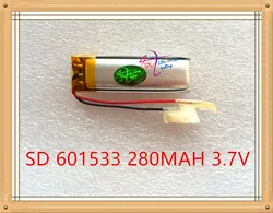 Liter energy battery 3.7V polymer lithium battery 601533 280MAH 601535 recording pen point reading pen small camera toy
