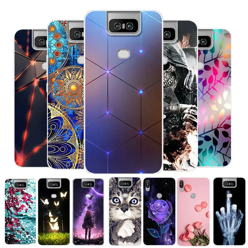 

For Coque Asus Zenfone 6 ZS630KL Case Silicone TPU Soft Back Cover Phone Case For Asus Zenfone 6Z 6 2019 ZS630KL Bumper funda