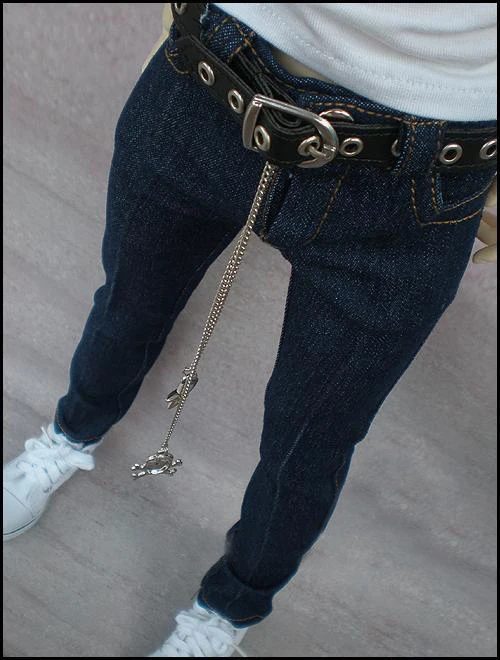 

T02-X572 Blyth Doll clothes 1/3 1/4 bjd 1/6 dolls Accessories Men's dark blue straight jeans 1pcs