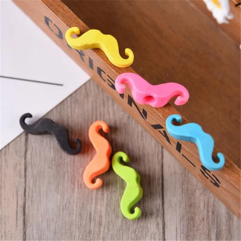 6Pcs/2Bags Cute Small Beard Eraser Primary School Cartoon Rubber Gift Stationery Toy Eraser School Supplies Retail