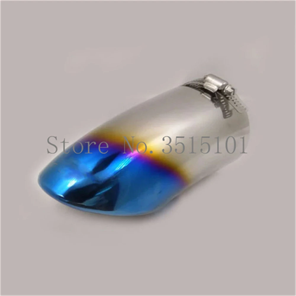 Car Styling Cover Stainless Steel Muffler Pipe Outlet Dedicate Exhaust Tip Tail For Toyota Prius PHV Prime 2017 2018 2019 2020