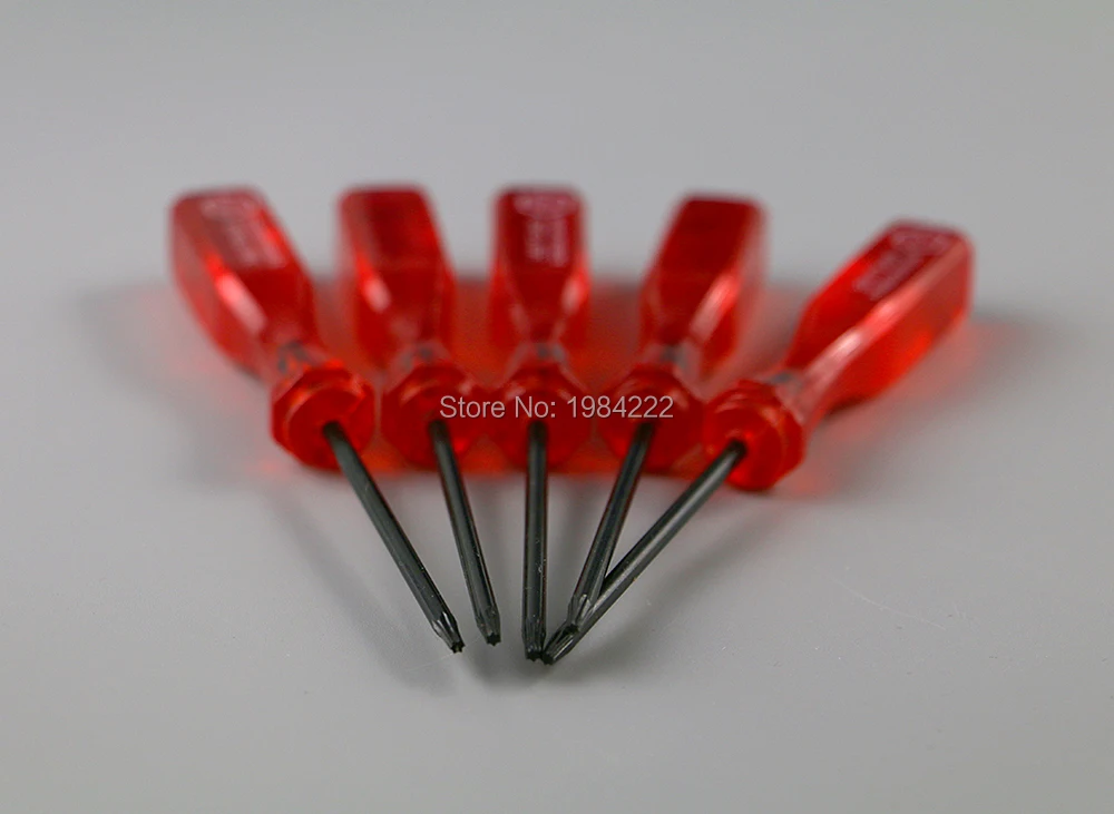 60 stks/partij helder rood Torx T6 Schroevendraaier T6 Schroevendraaier voor Xbox360 xbox 360 Draadloze Controller
