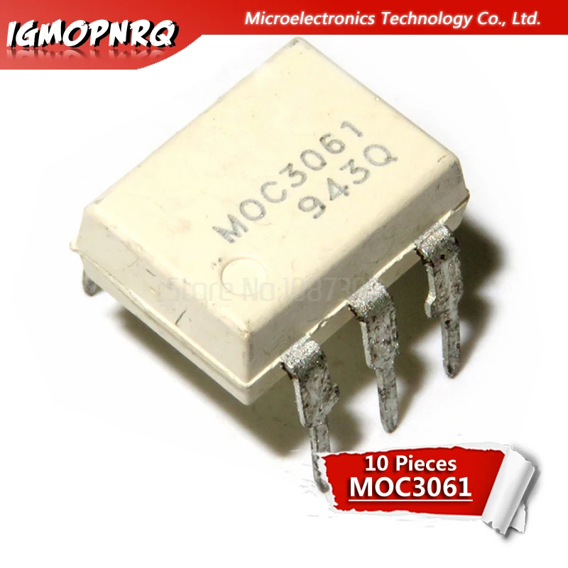 10pcs MOC3061 M0C3061 DIP-6 Optoisolator - Triac new original