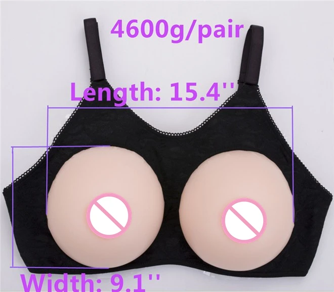 Faux seins adhésifs en Silicone, 4600 g/paire, en forme de goutte d'eau, seins artificiels, seins croisés, Drag Queen, transgenre