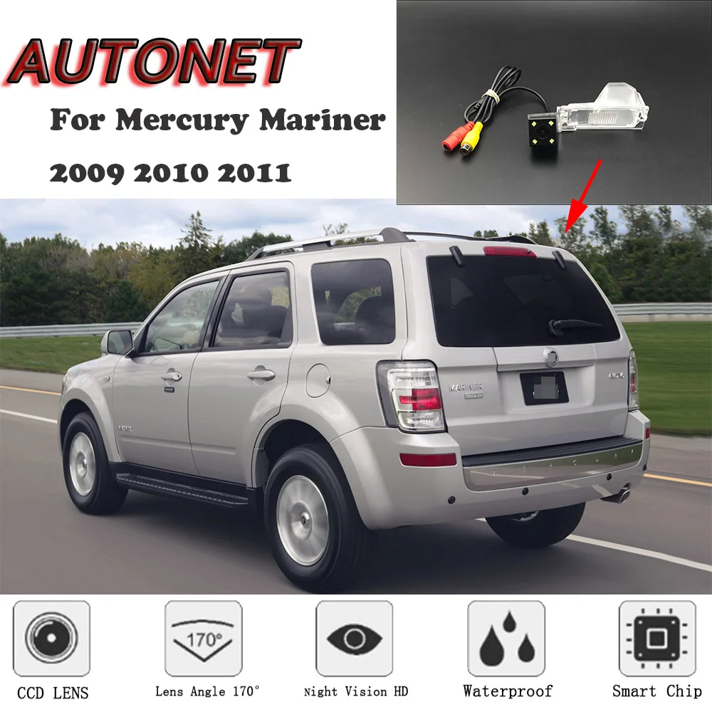 

AUTONET HD Night Vision Backup Rear View camera For Mercury Mariner 2009 2010 2011 CCD/license plate Camera or Bracket