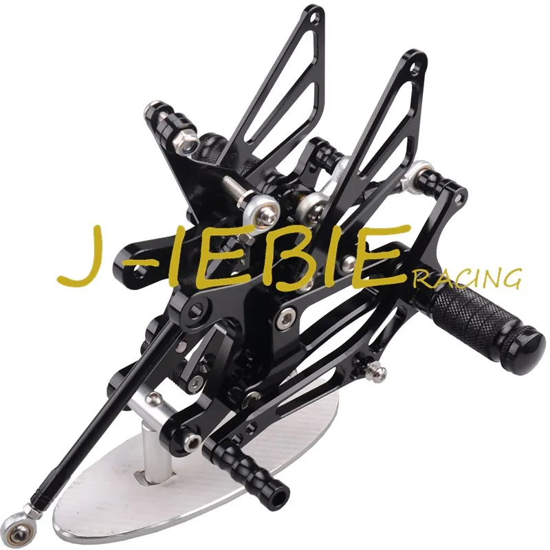 

CNC Racing Rearset Adjustable Rear Sets Foot pegs Fit For Yamaha YZF R1 2004 2005 2006 BLACK