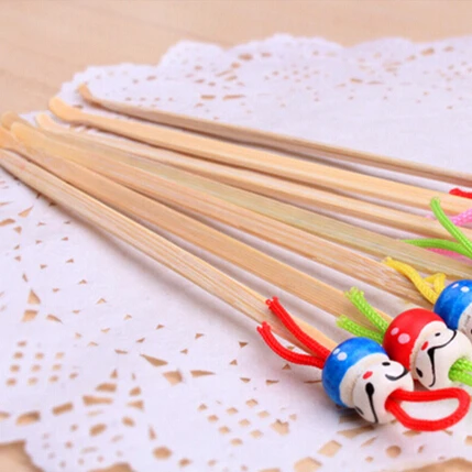 5/10 pcs/lot Cute Mini Doll Earpicks Wood Bamboo Ear Picks Wax Remover Cleaner Ear Care tool Random Color Hot Selling